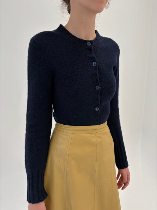 Cardigan excepțional Navy blue din cașmir multiply