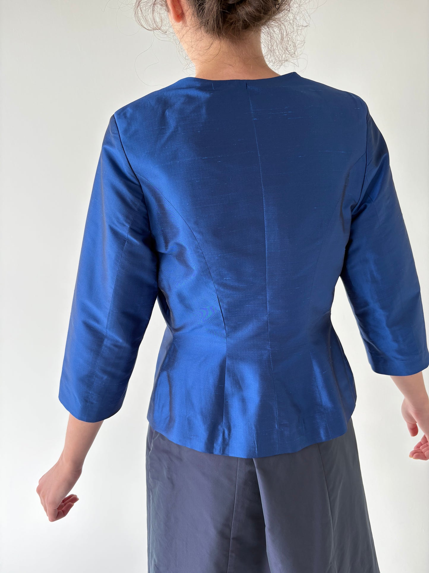 Sacou luxury Sportalm cambrat din tafta de mătase naturală