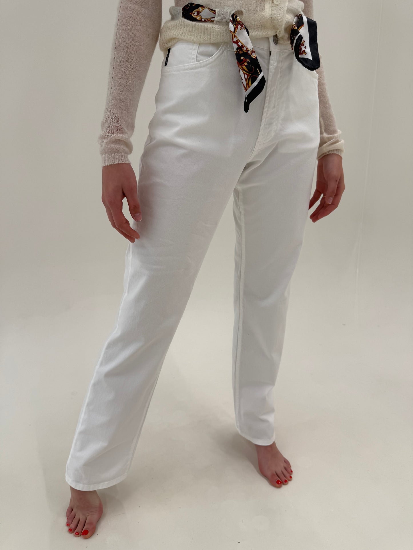 Jeans vintage luxury Iceberg evazați ultra confort de sezon cald modelatori