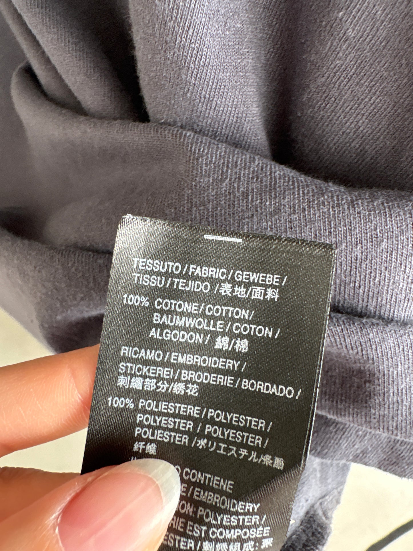 Tricou Balenciaga unisex oversized petrol gray din bumbac excepțional de gramaj mare