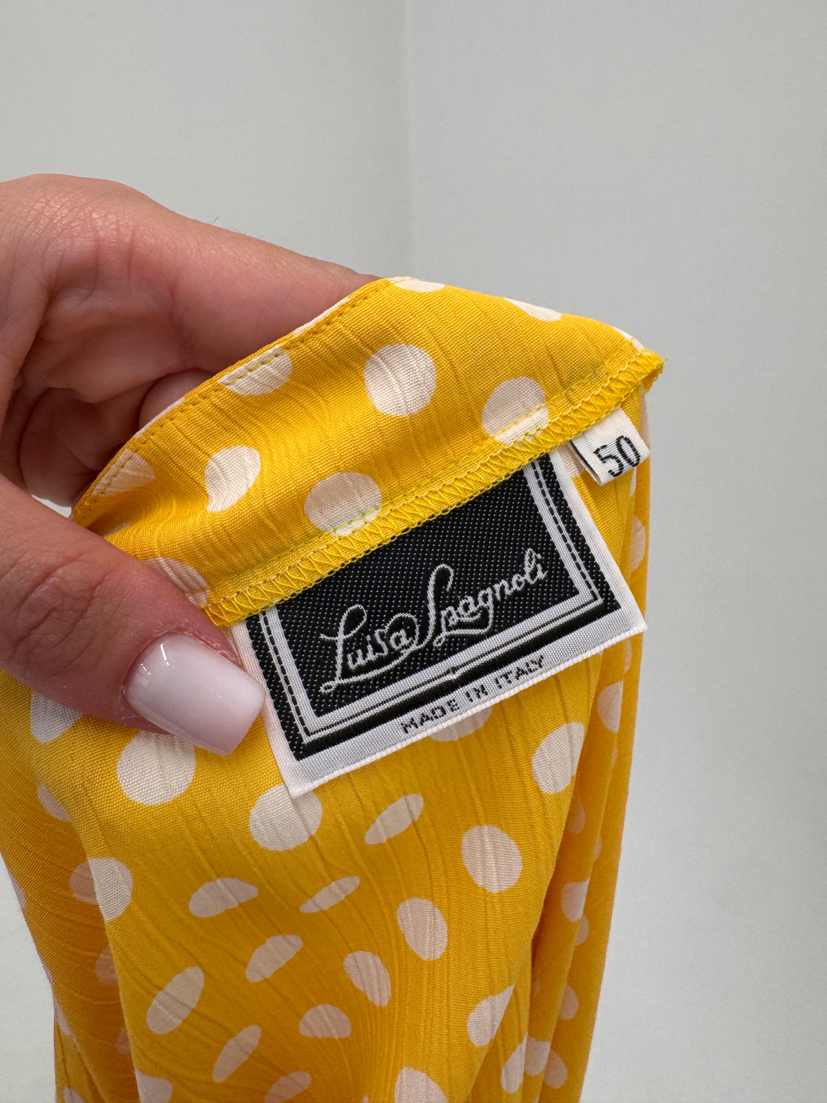 Cămașa de brand luxury Luisa Spagnoli cu buline din crinckle super vaporos