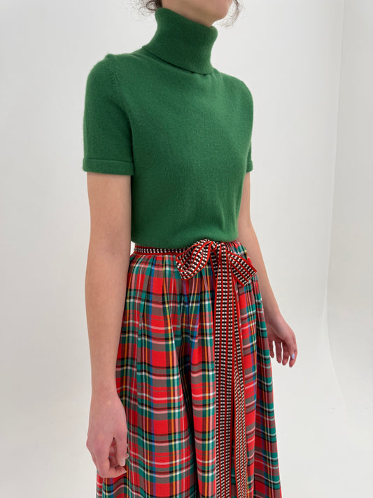 Maleta verde din cașmir multiply