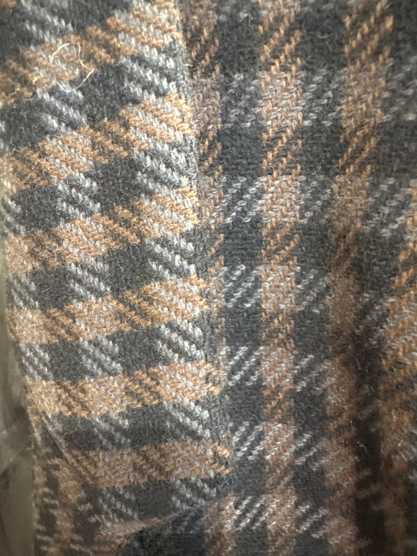 Sacou din tweed de lana extrafina plină cuplate brown și baby blue