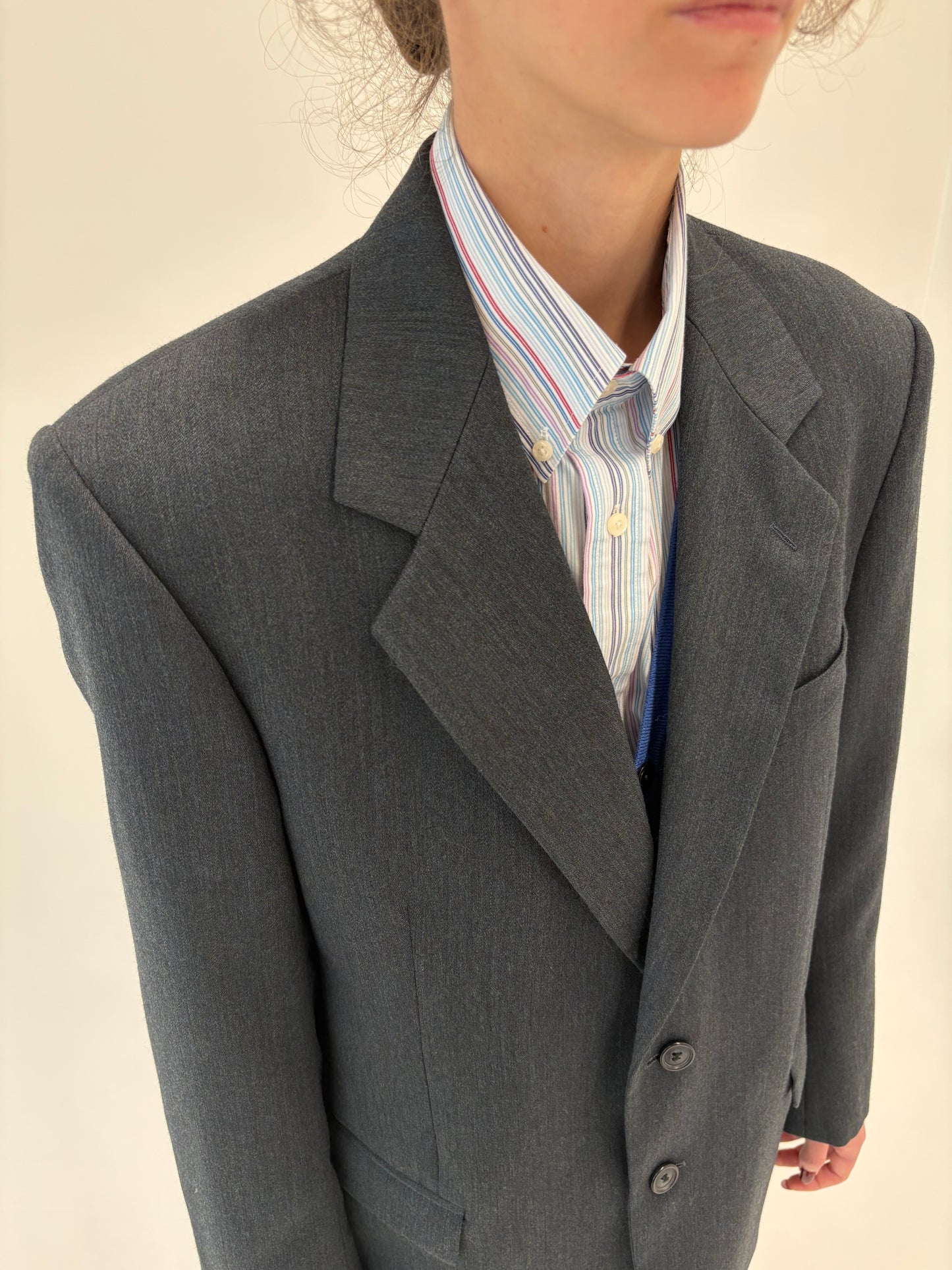 Sacou din lana pura virgină certificată plină în combinație superbă de culori