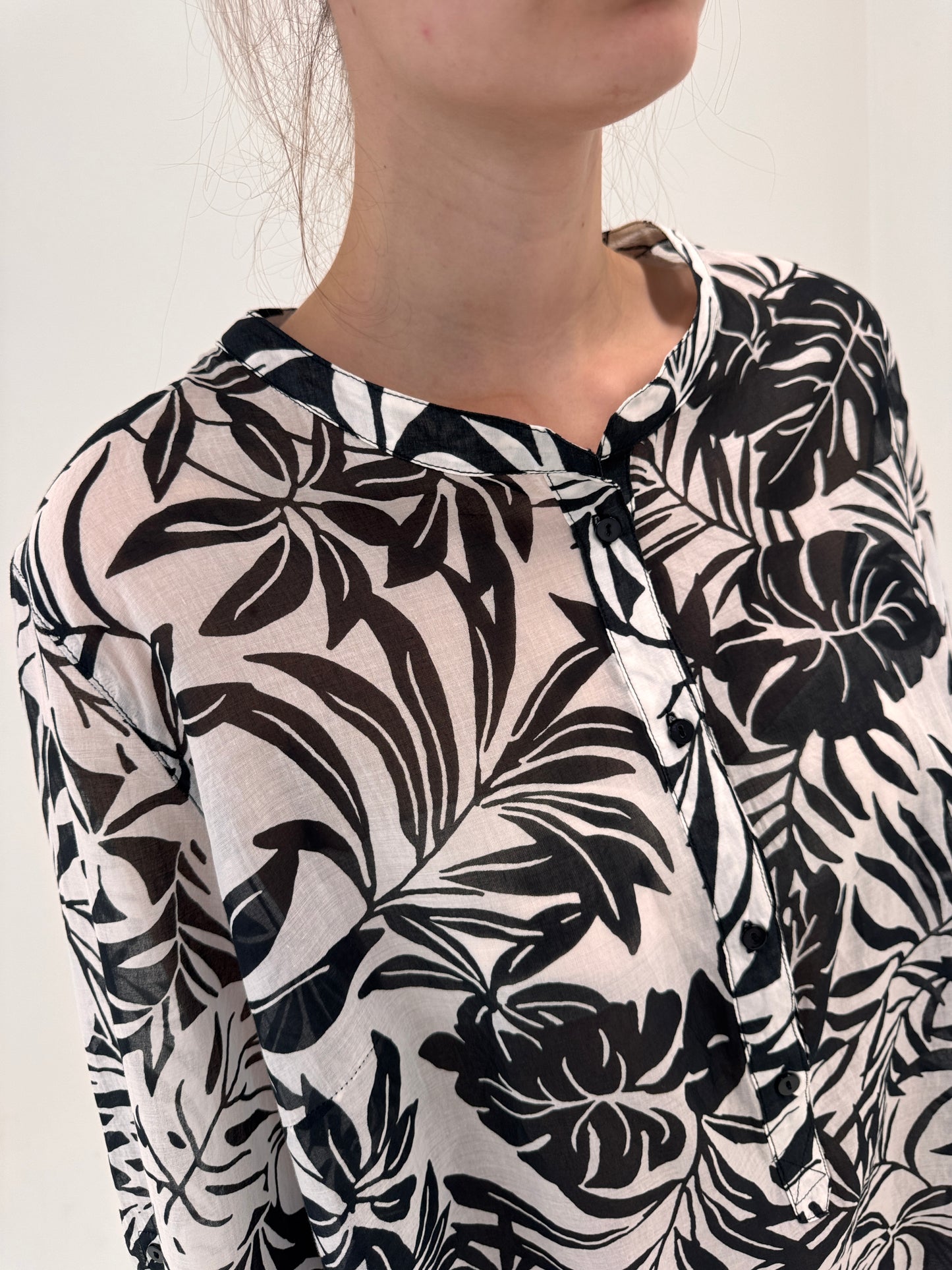 Tunica de brand luxury plus size Elena Miro din cea mai fină panzica de bumbac