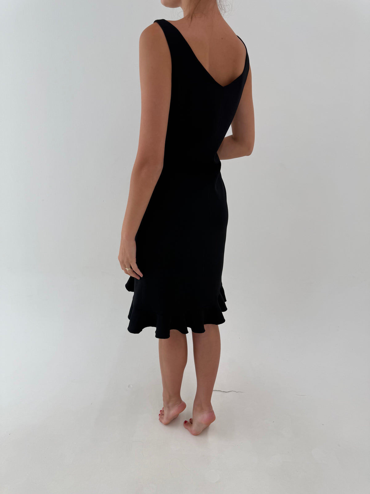 LBD Moschino excepțională de la business la cocktail în croi clasic mermaid