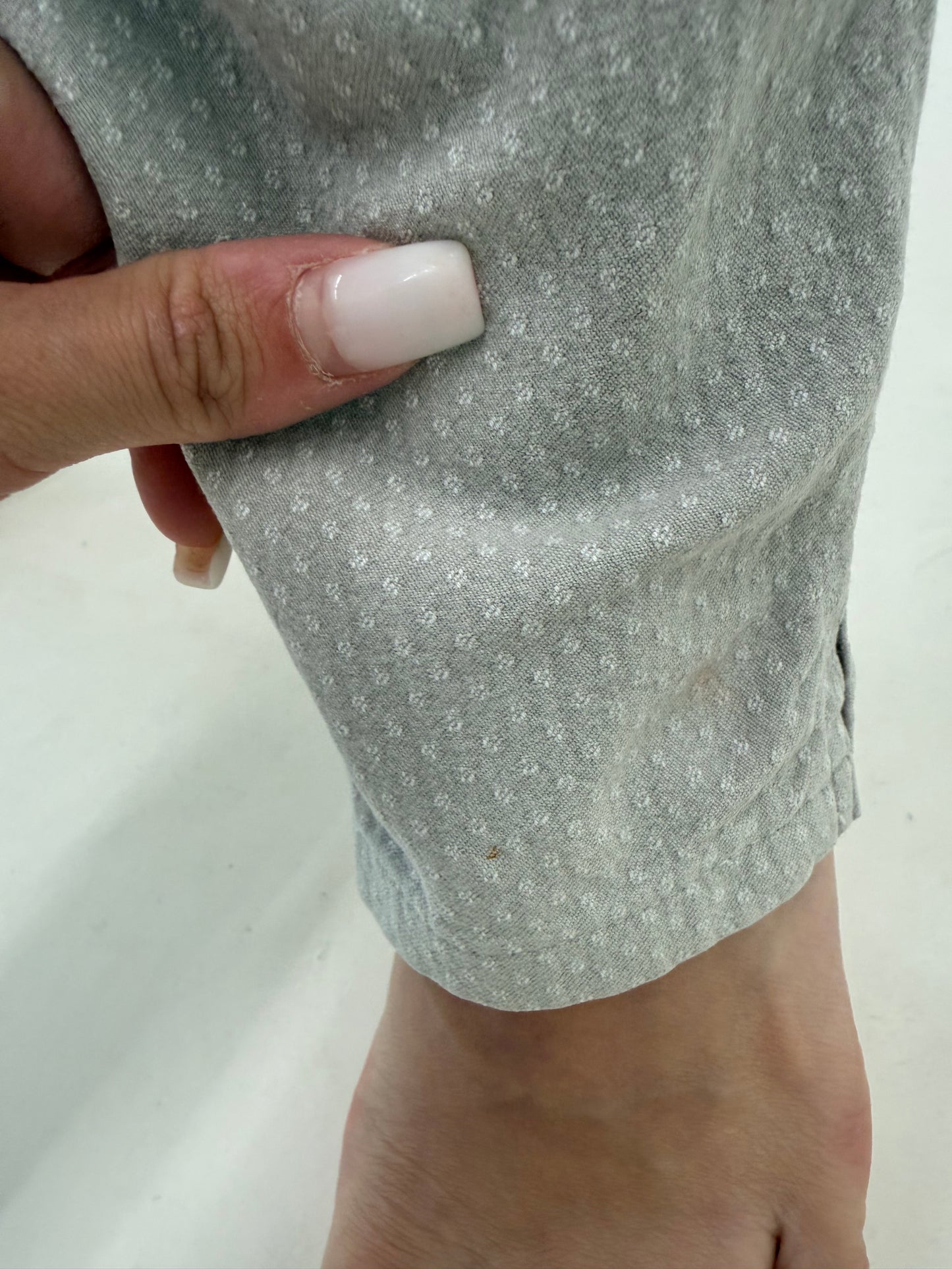 Pantaloni ultra tall warm gray ultra confort cu buline texturate