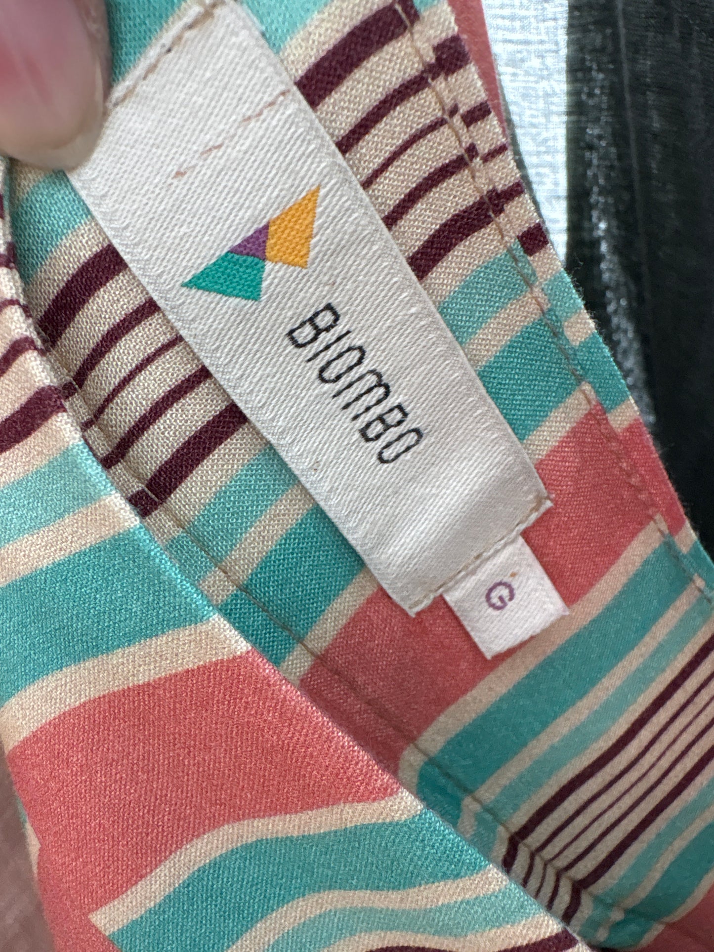 Culottes super vaporoși un dungi cu talie ultra înaltă coral red și mint green
