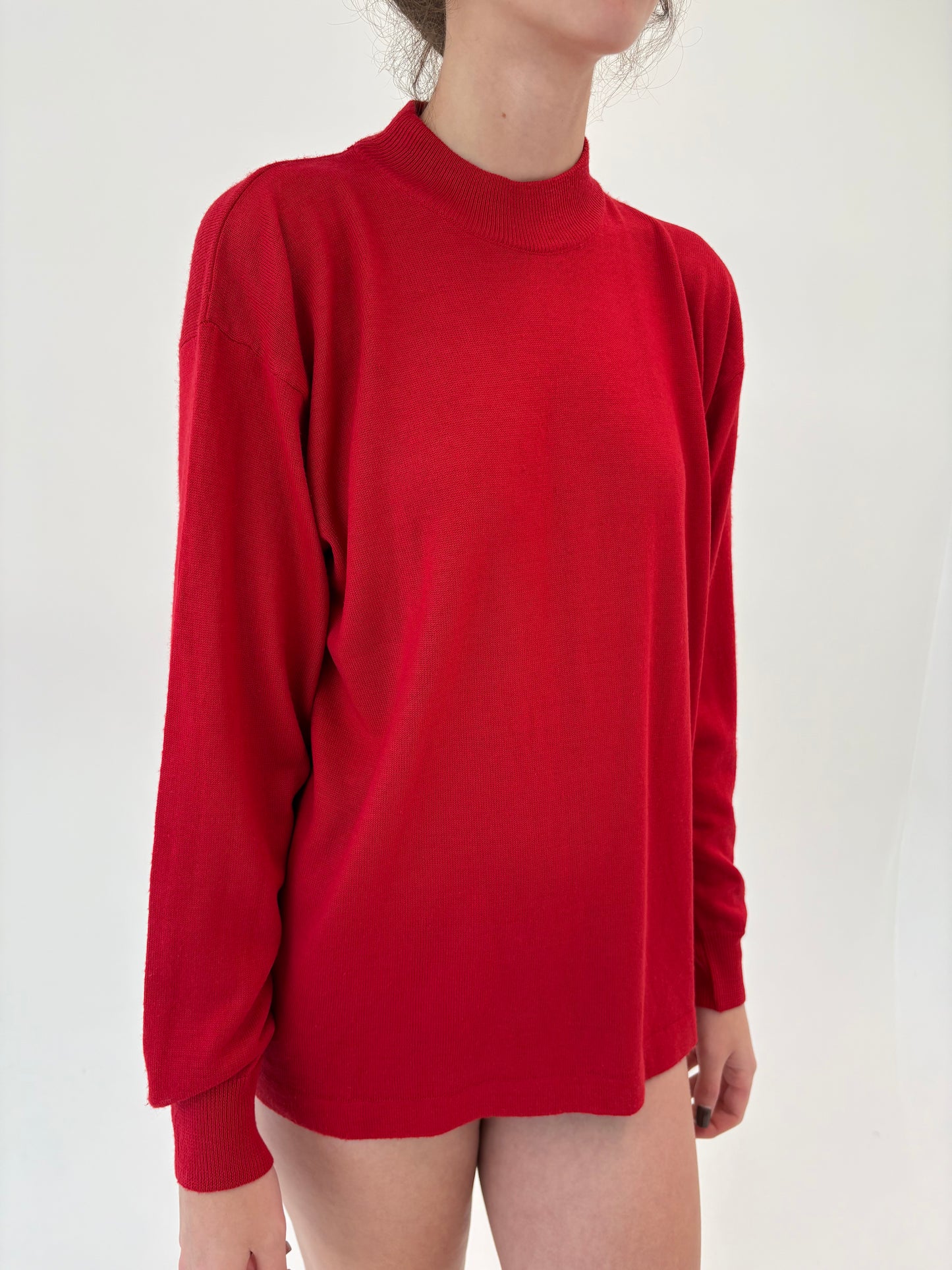 Maleta italiană din lana merino extrafina în croi lejer