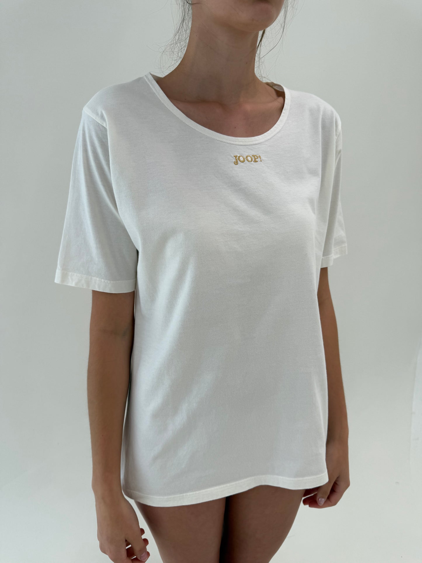 Top vintage de brand luxury Joop din bumbac premium cu logo discret brodat