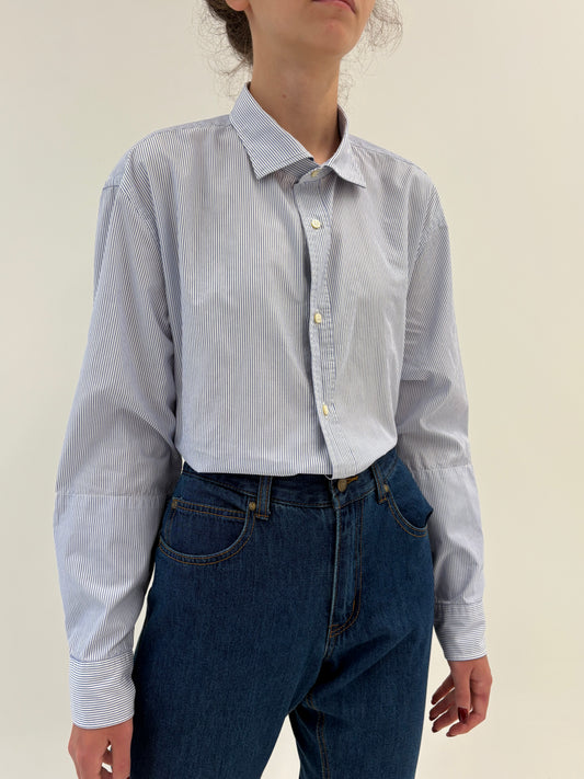 Cămașa din poplin premium de bumbac baby blue