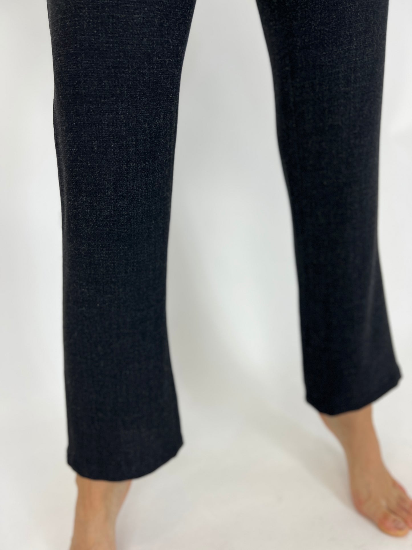 Pantaloni lana extrafina cu talie înaltă