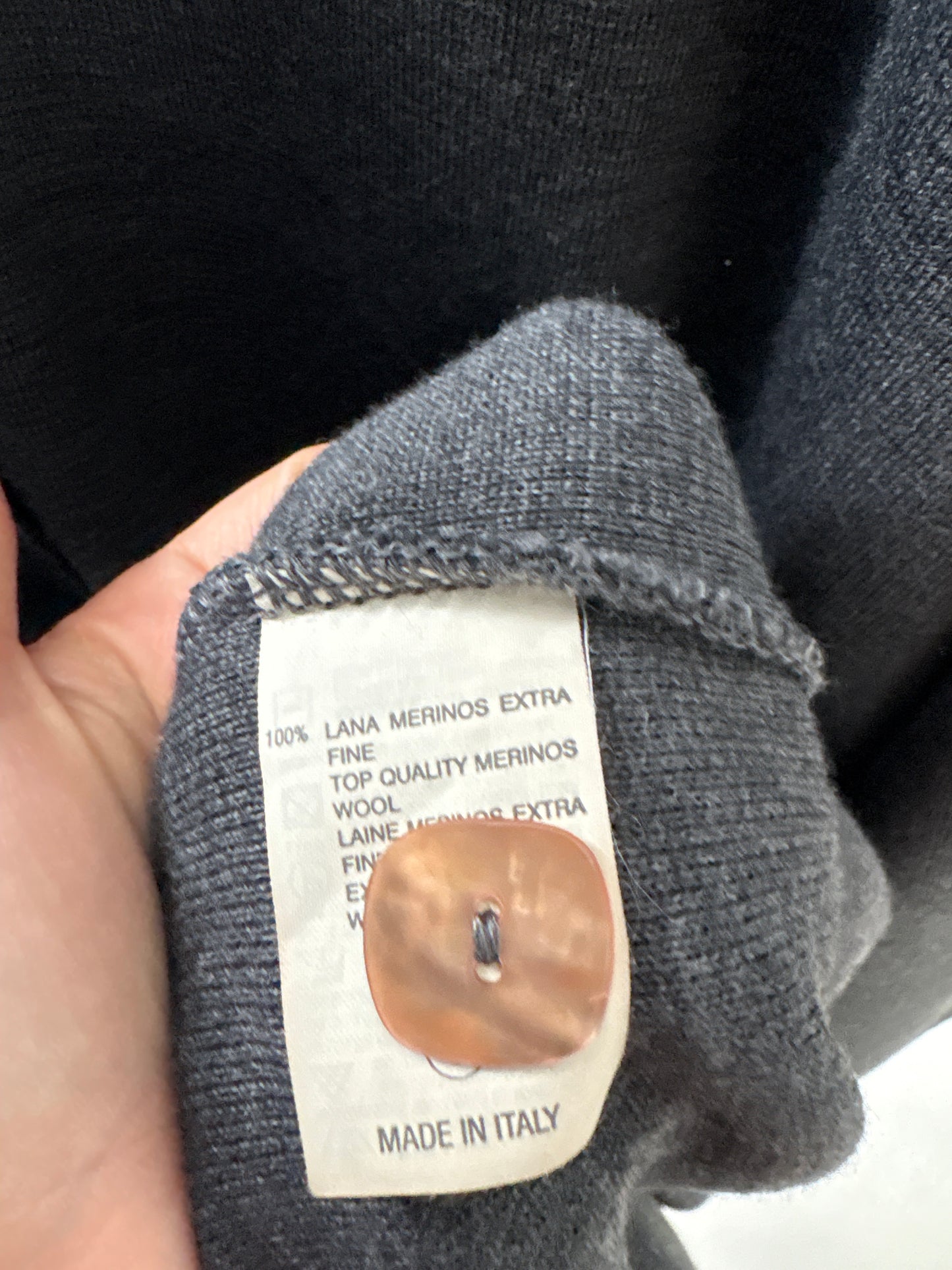 Palton lung exceptional italian din jerse din lana merino extrafina