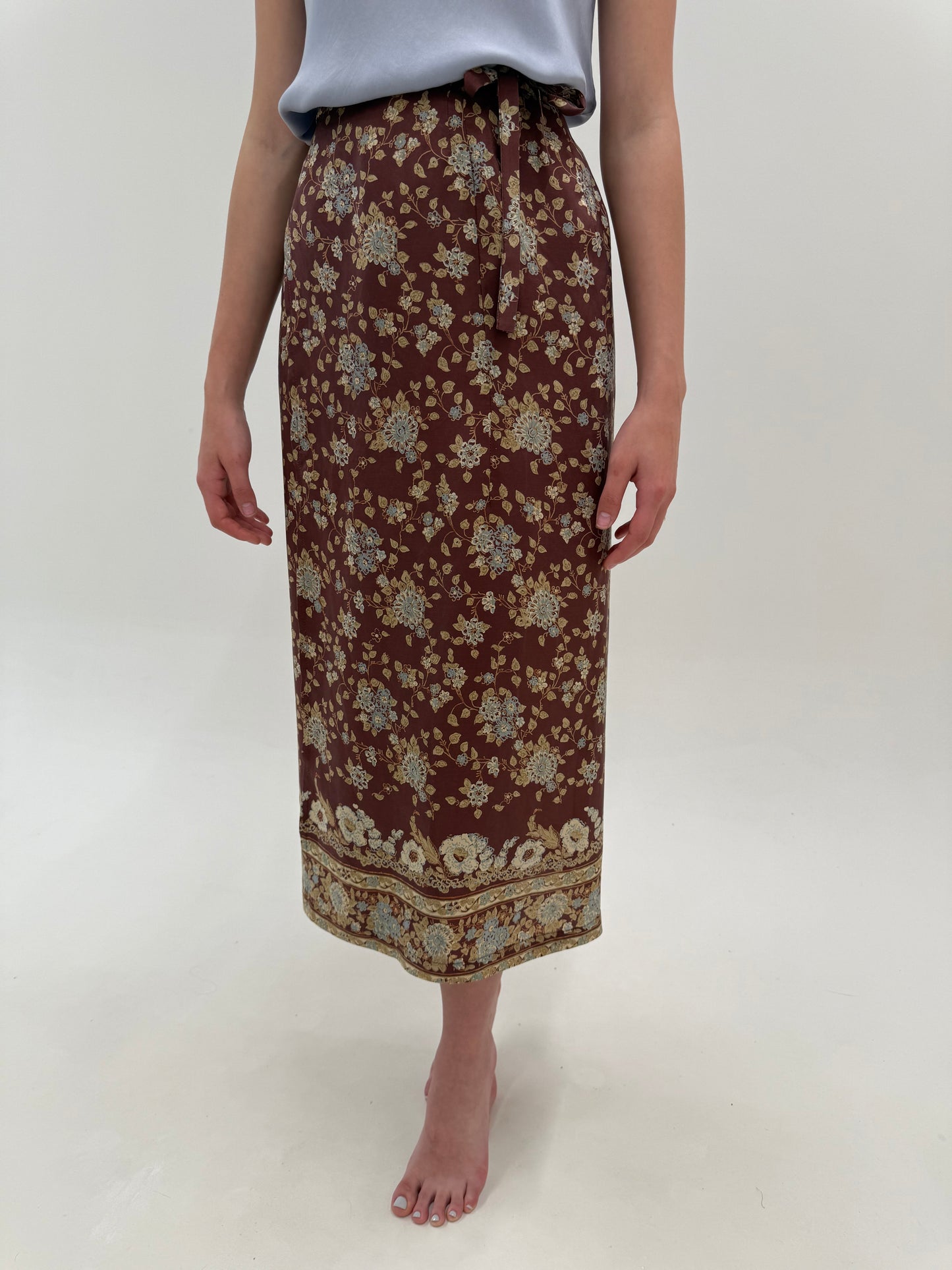 Fustă din mătase naturală gama Max Mara maxi petrecută