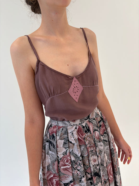 Top Max & Co by Max Mara din mătase naturală mată Rio furou
