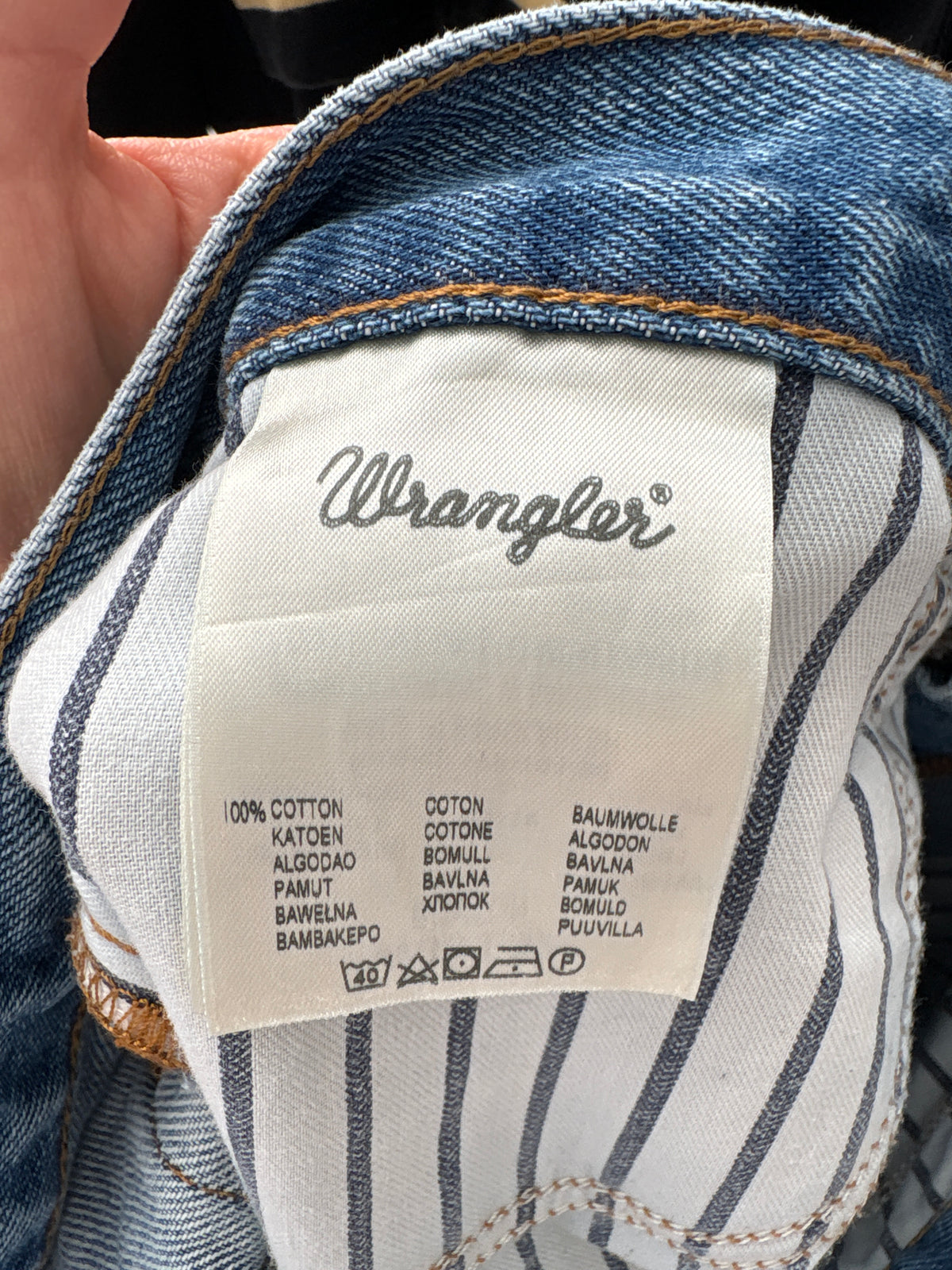 Jeans vintage premium straight leg classic wash cu talie mai generoasă