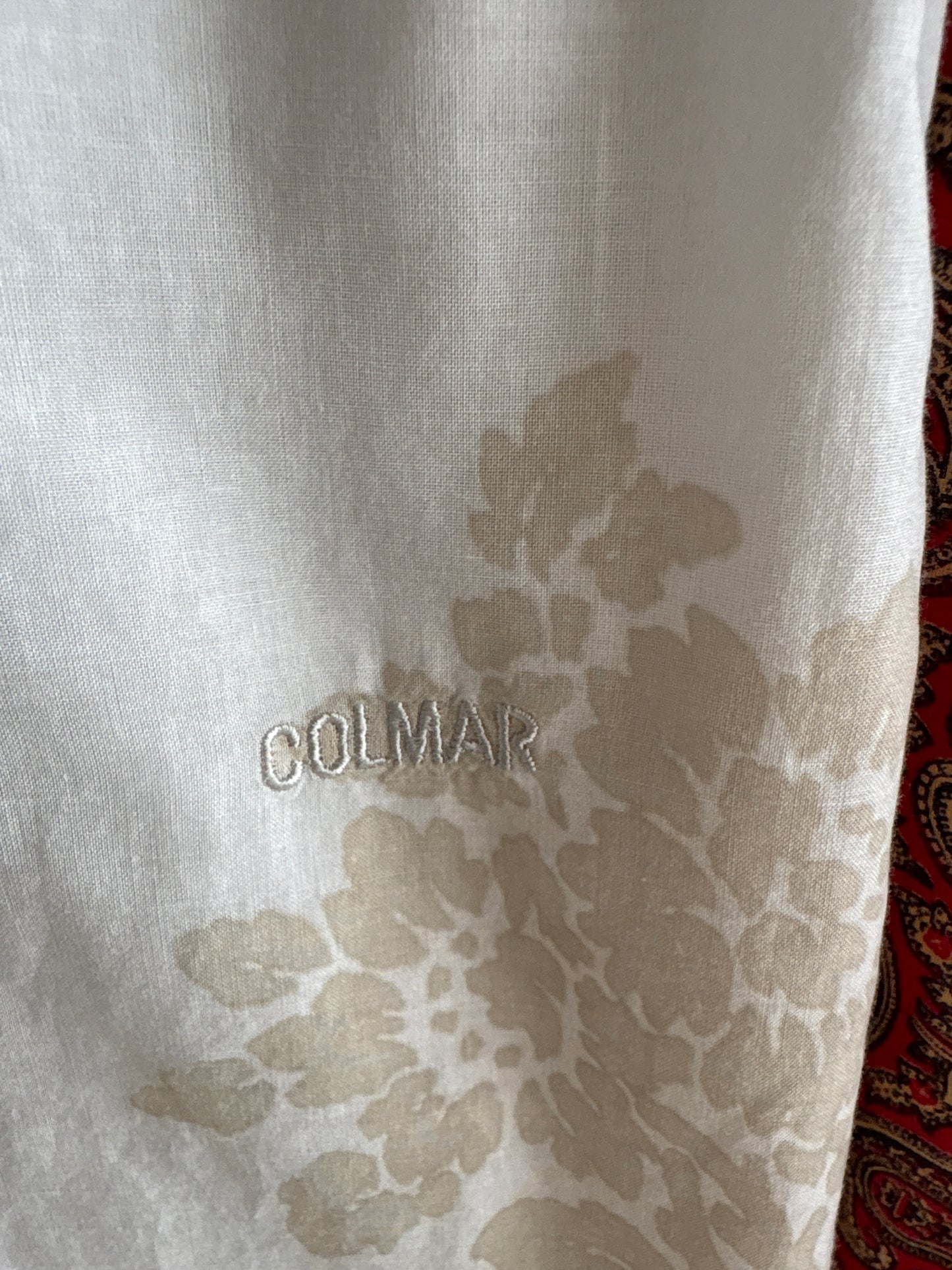 Rochie maxi de brand luxury Colmar din panzica fină de bumbac cu print camel