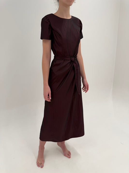 Rochie Old vintage ani 40 târzii din tafta de mătase naturală