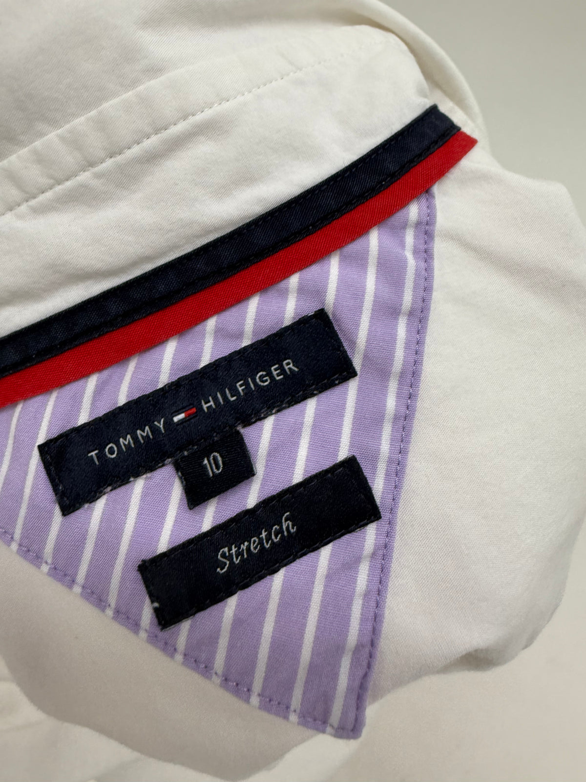 Cămașa Tommy Hilfiger din bumbac premium ușor modelator