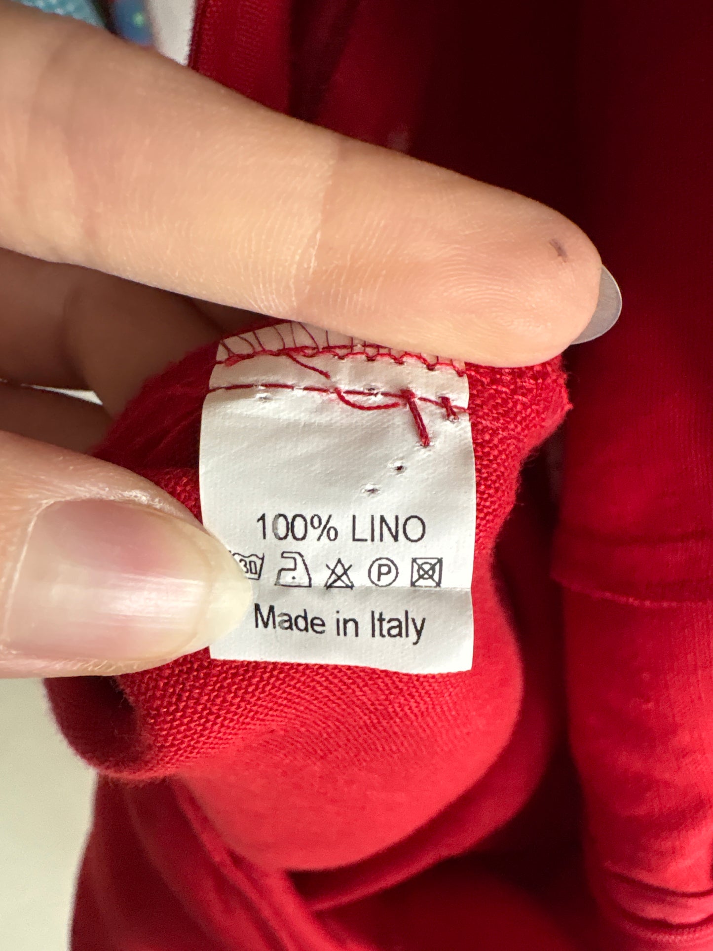 Salopetă tall excepțională din in roșu clasic cu decupaj la spate și pantaloni palazzo