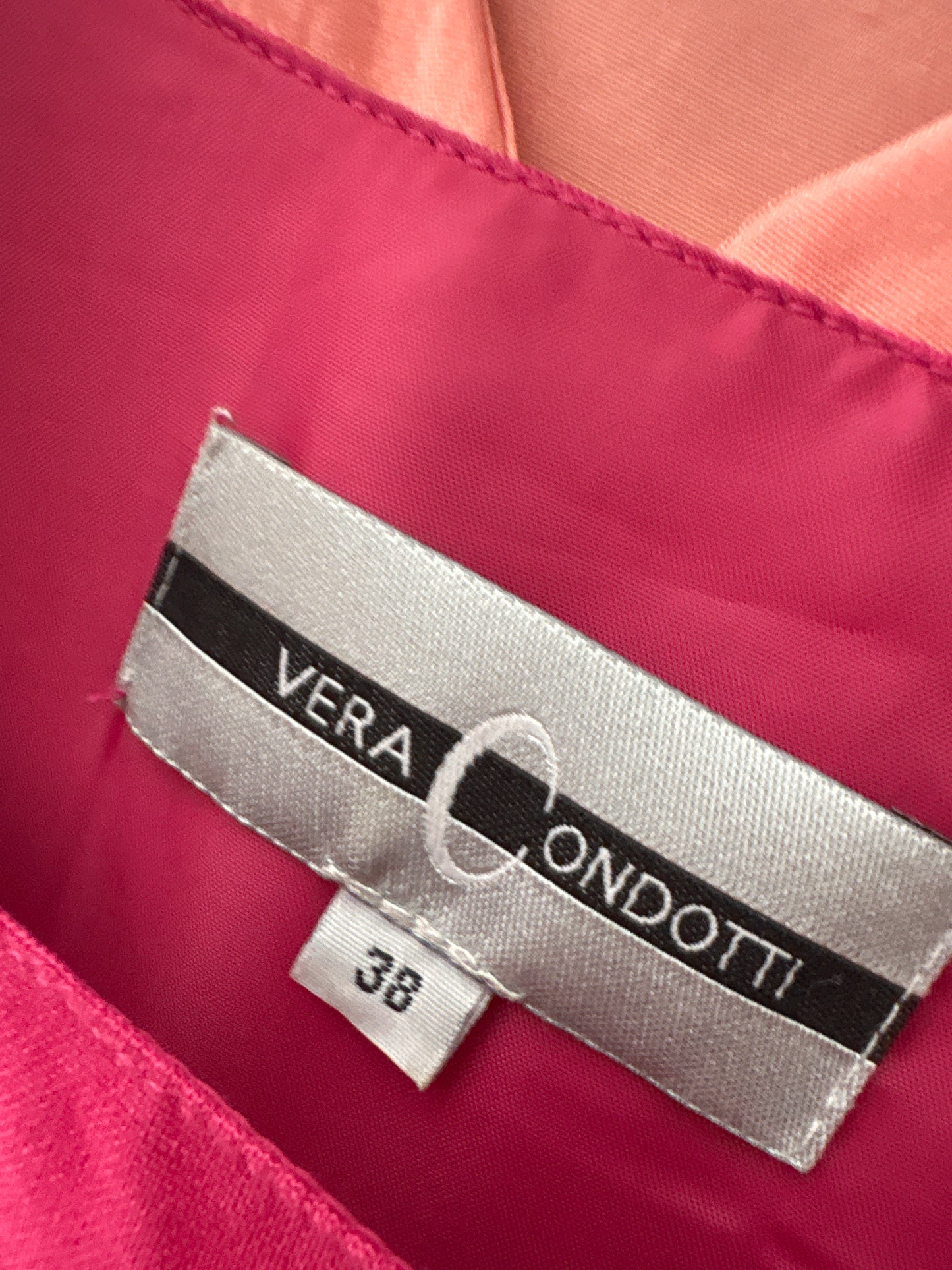 Rochie maxi fucsia în croi minimalist din pânză de in și vascoza