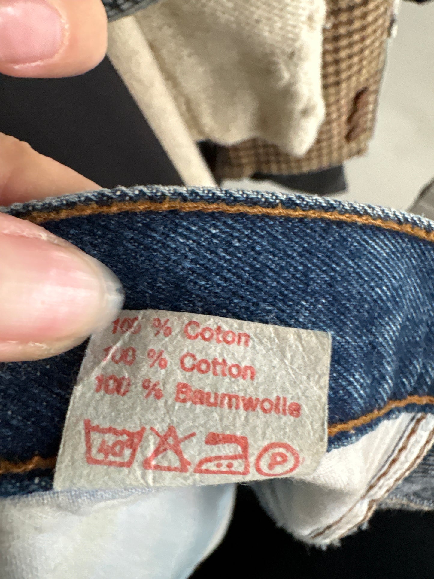Jeans vintage premium gros cu talie ultra înaltă classic wash
