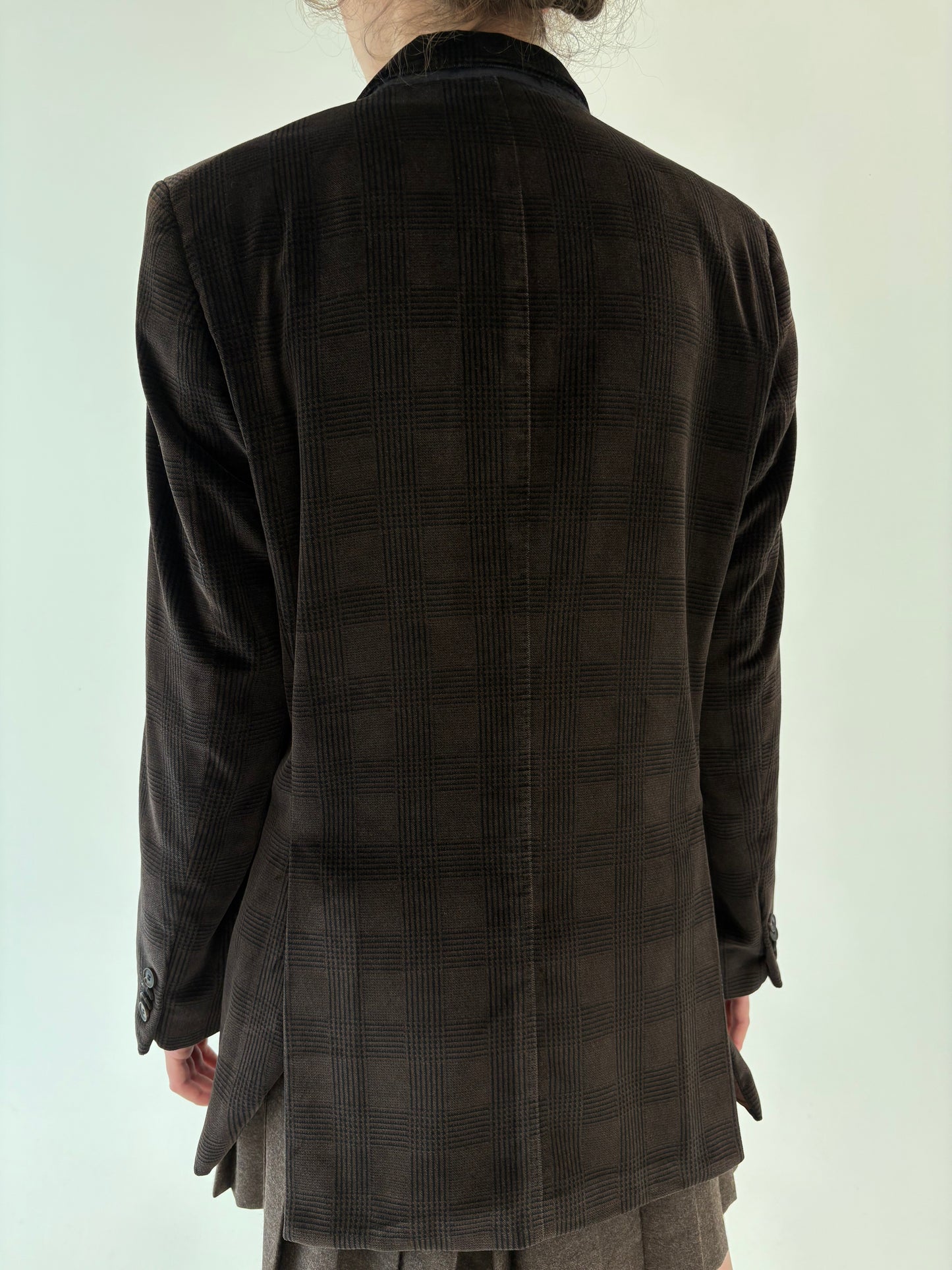 Sacou luxury Joop din catifea plină excepțională dark chocolate brown