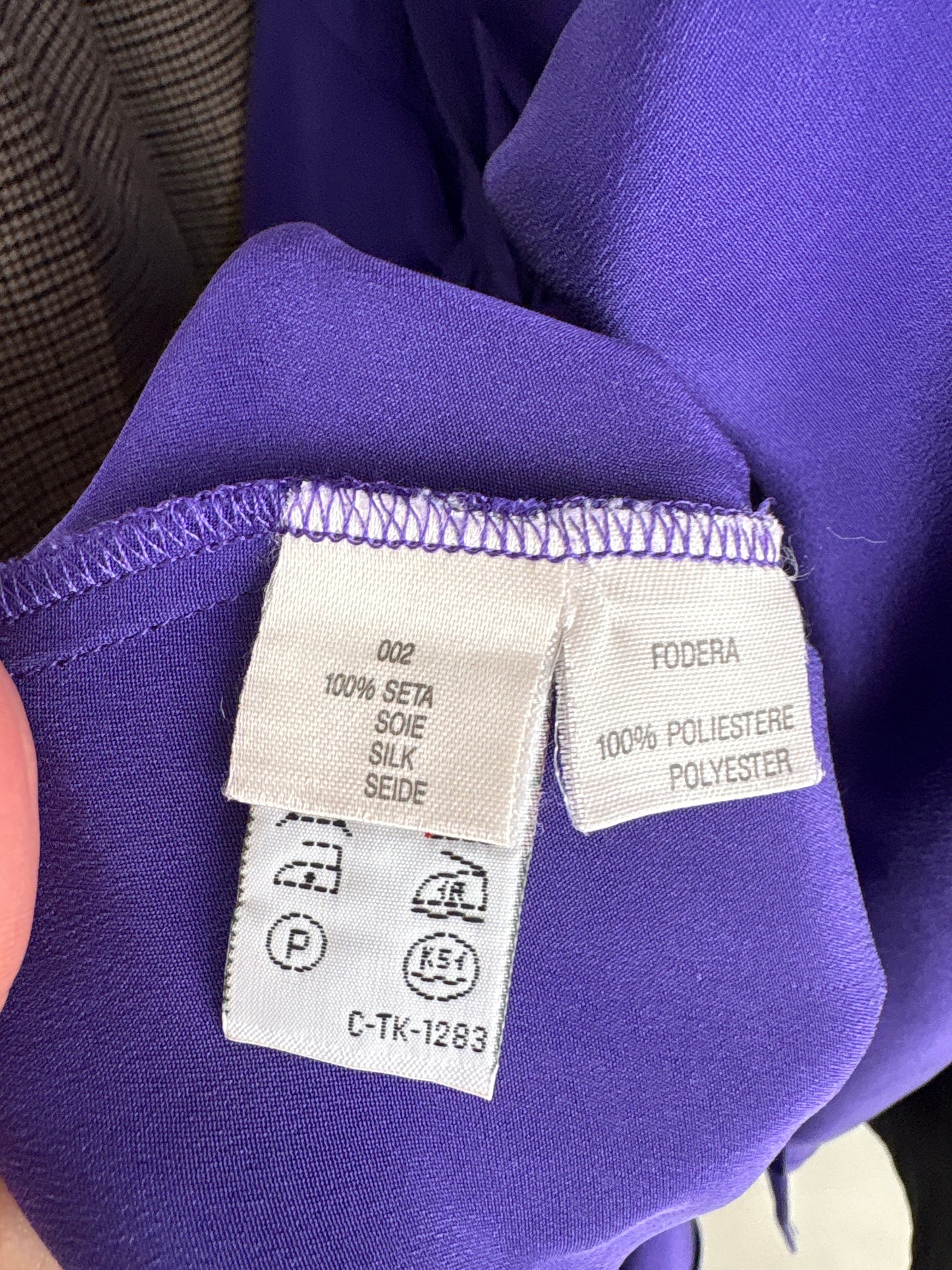 Rochie Max Mara din mătase naturală de la business la cocktail electric purple