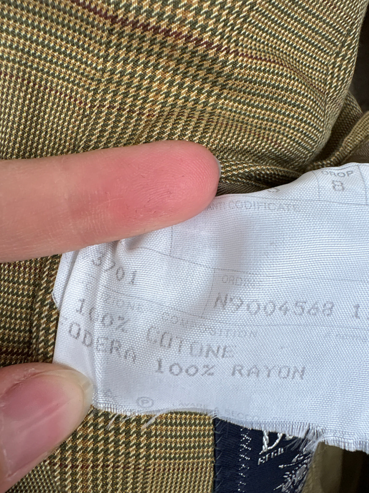Sacou Burberry vintage în carouri fine din stofă de bumbac