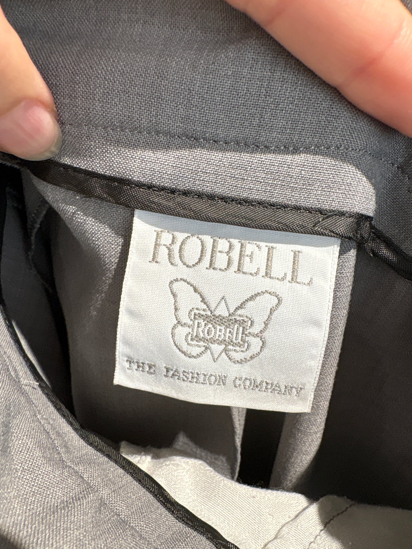 Pantaloni silver gray din lana extrafina confort cu talie ultra înaltă