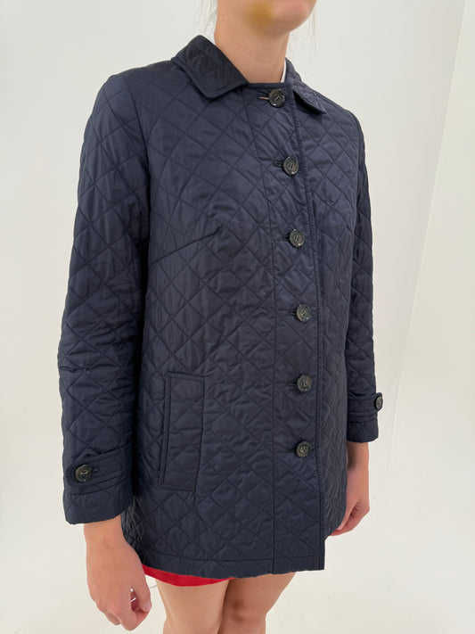 Jacheta matlasata Max Mara Navy blue în croi clasic