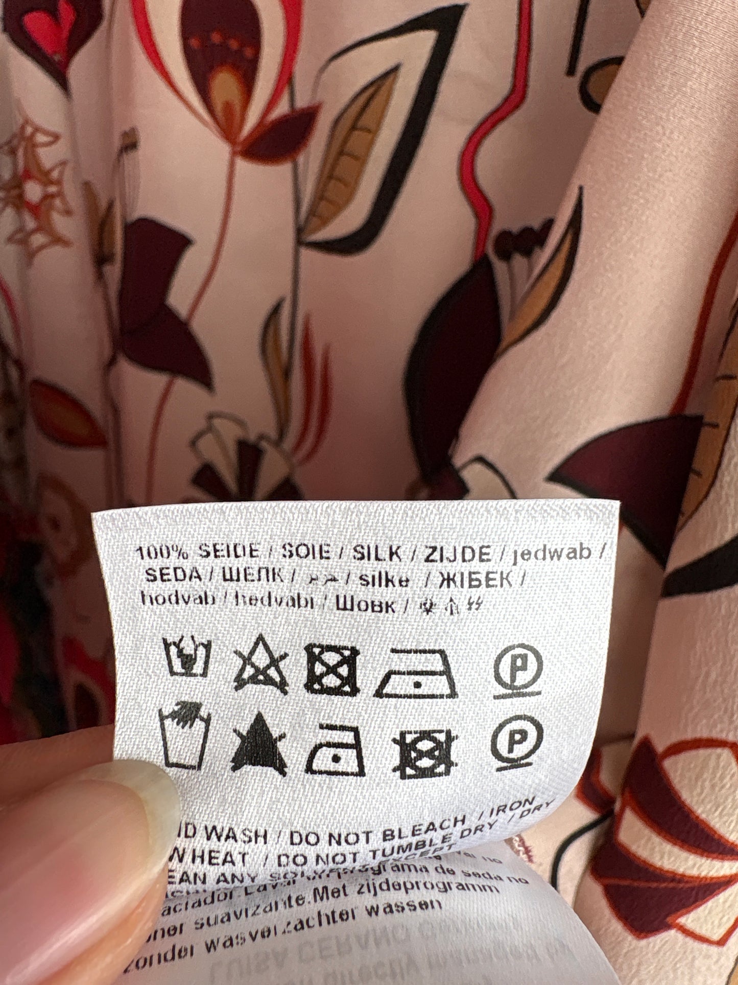 Cămașa powder pink de brand premium Luisa Cerano din mătase naturală