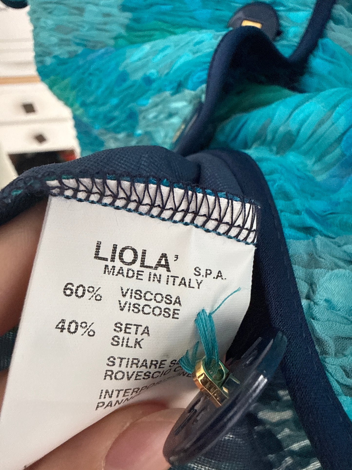 Sacou vintage italian din drapaje 40% mătase naturală de brand luxury Liola
