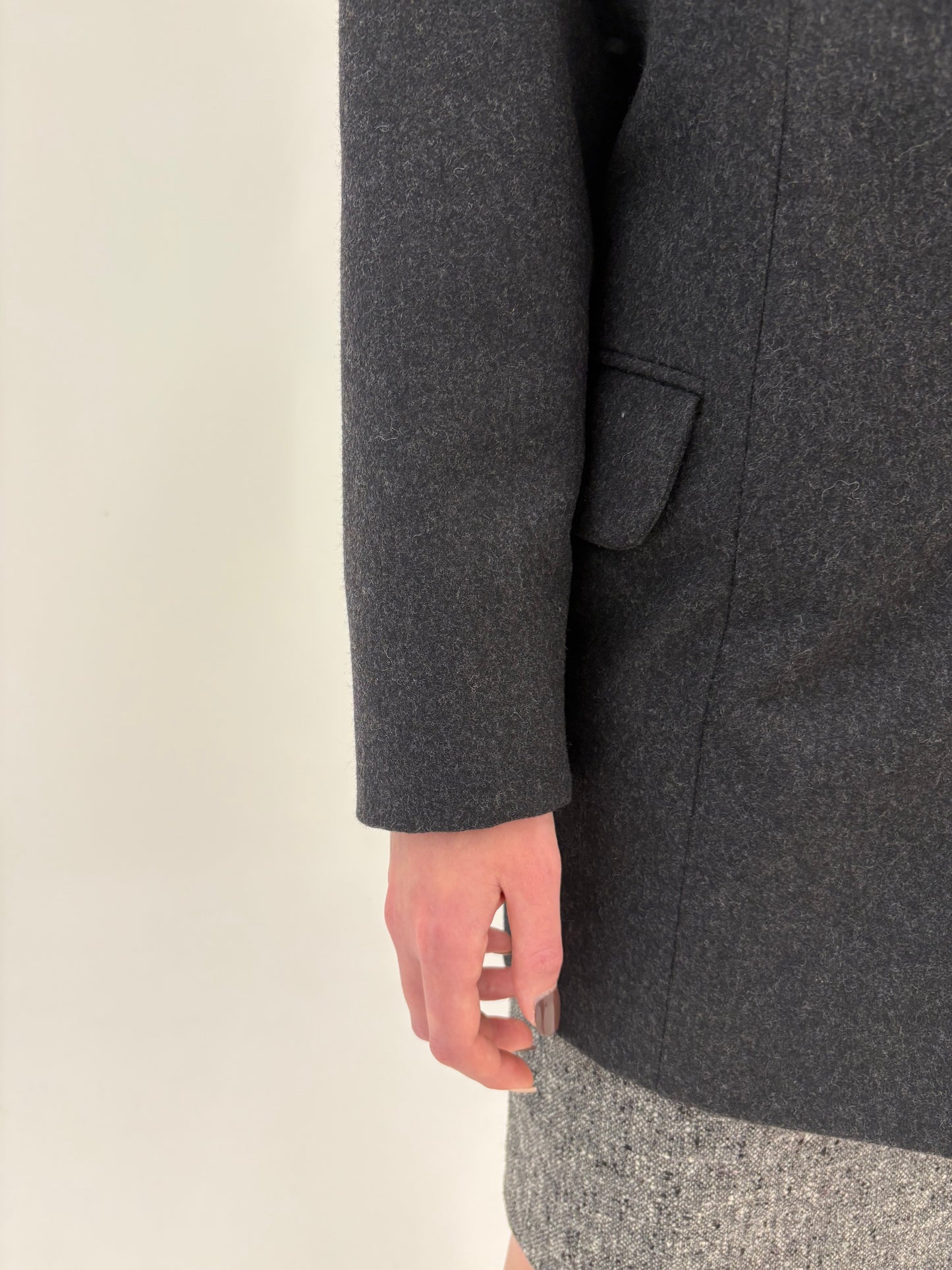 Sacou plus size italian din stofă de lana extrafina excepțională