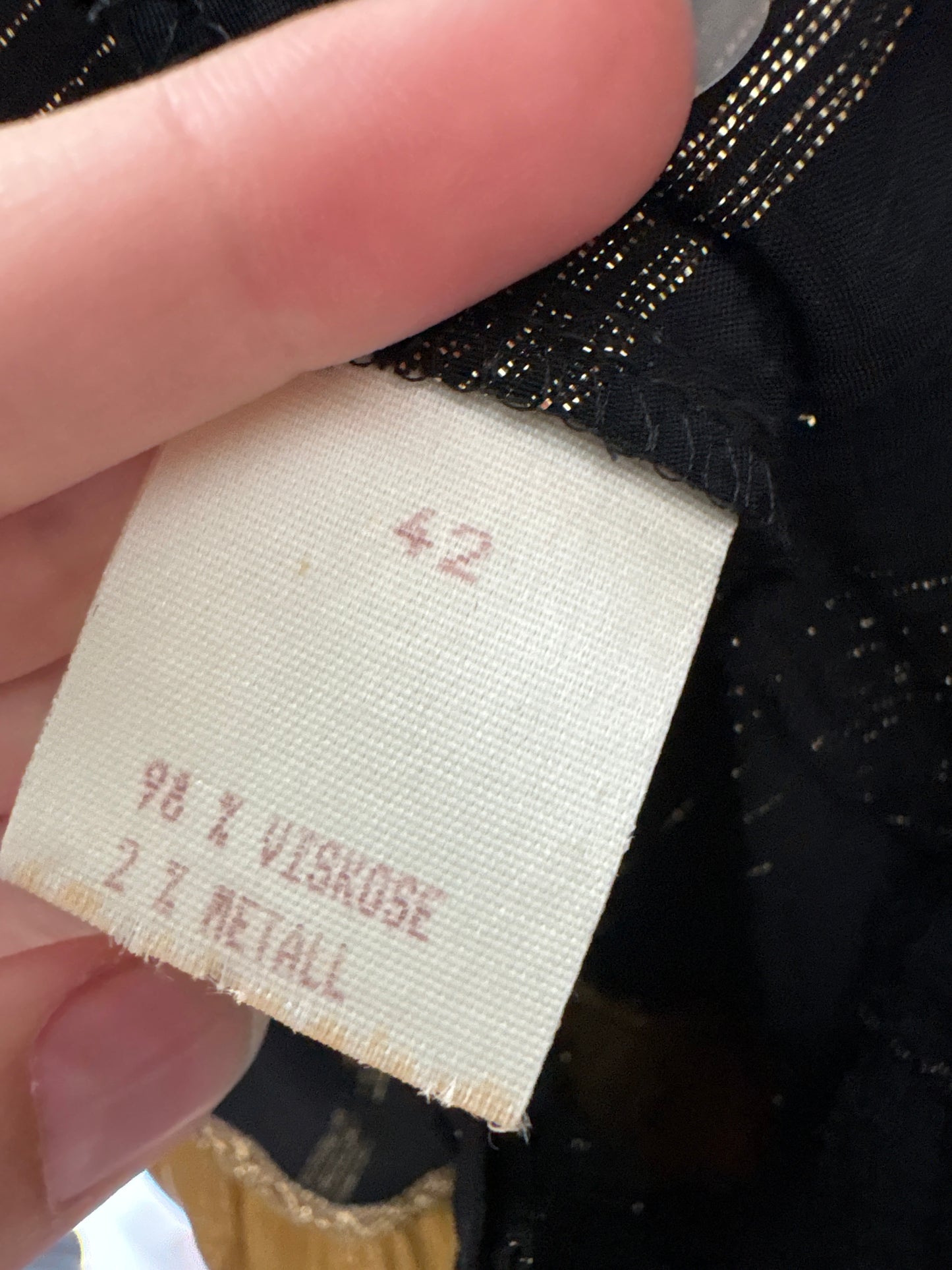 Fustă vintage super amplă cu inserție de lurex fină și talie ultra înaltă