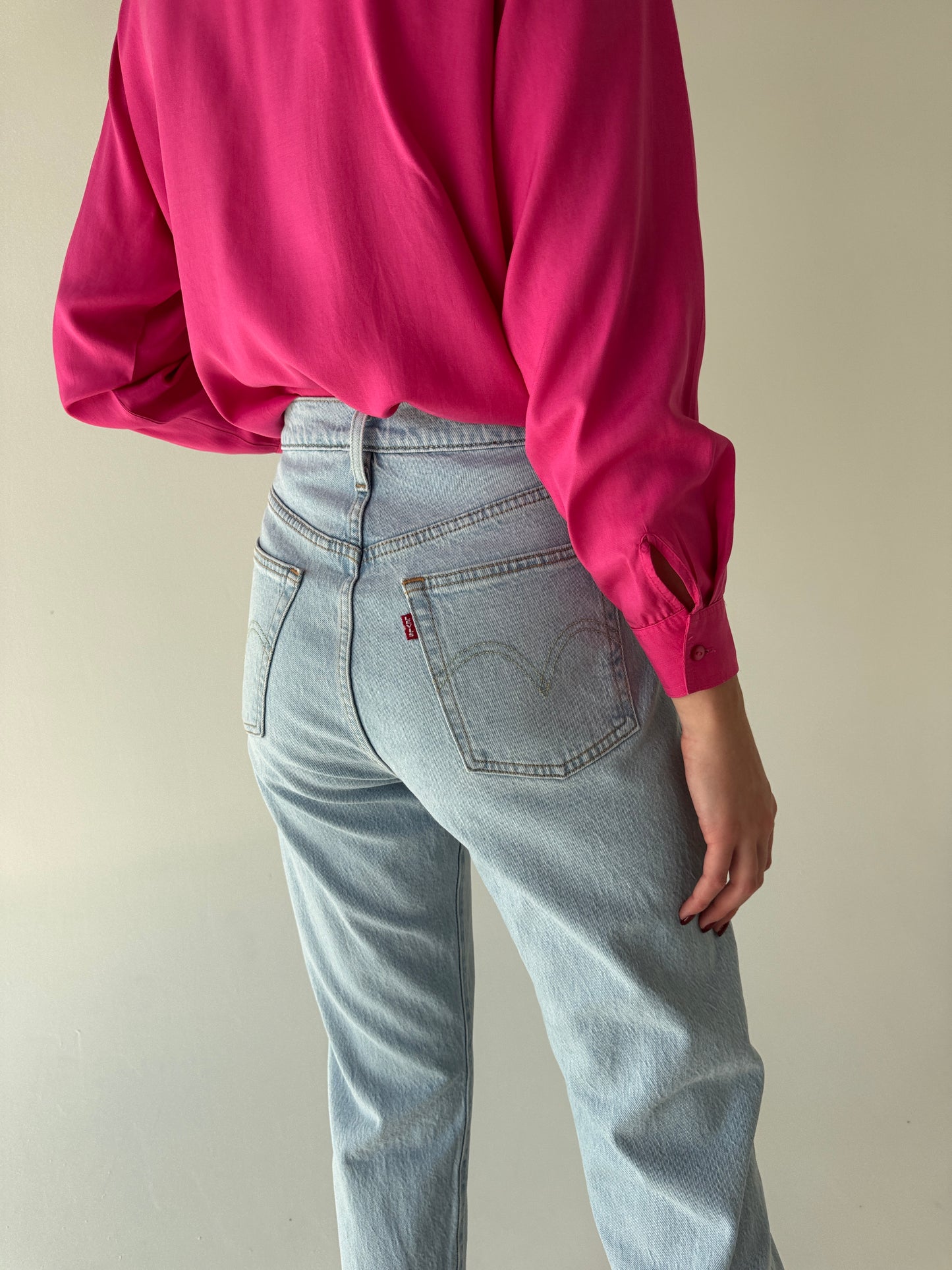 Jeans Levi’s premium 501 light wash tall