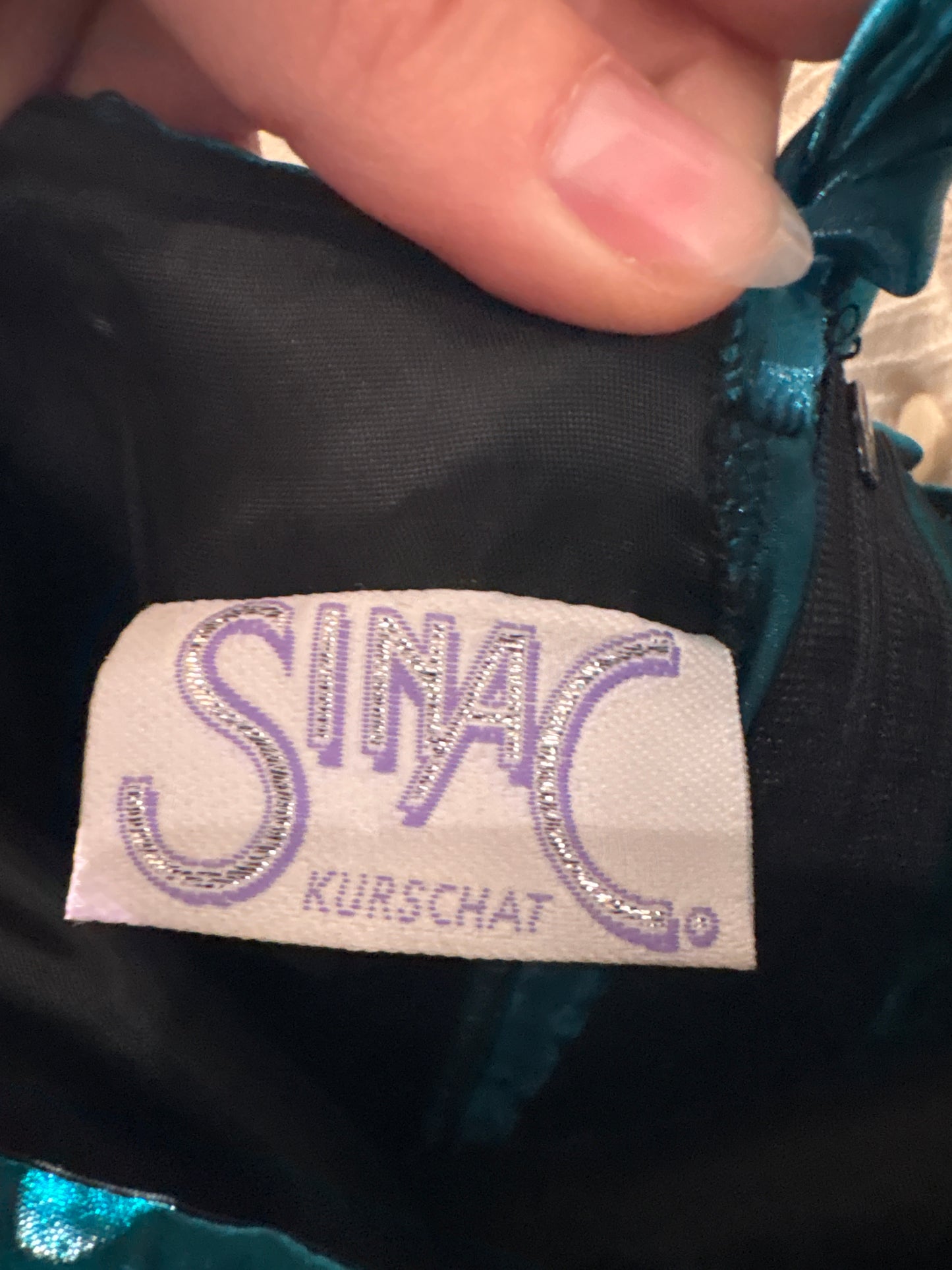 Rochie Old vintage anii 80 din liquid satin cu corset