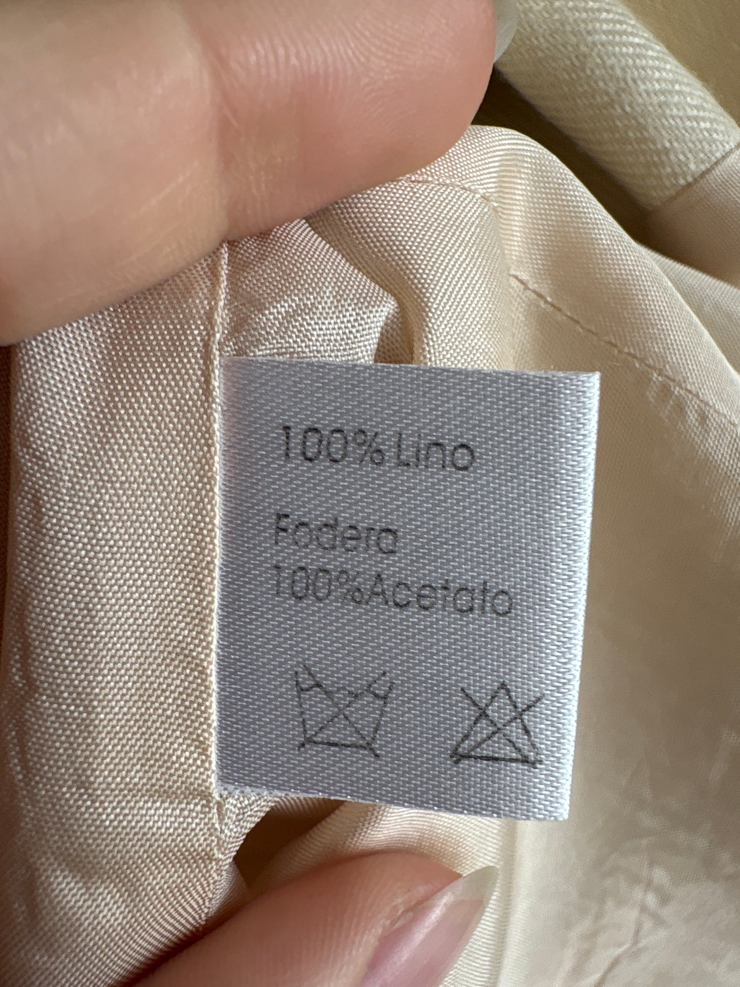 Sacou luxury din în Luisa Spagnoli butter white