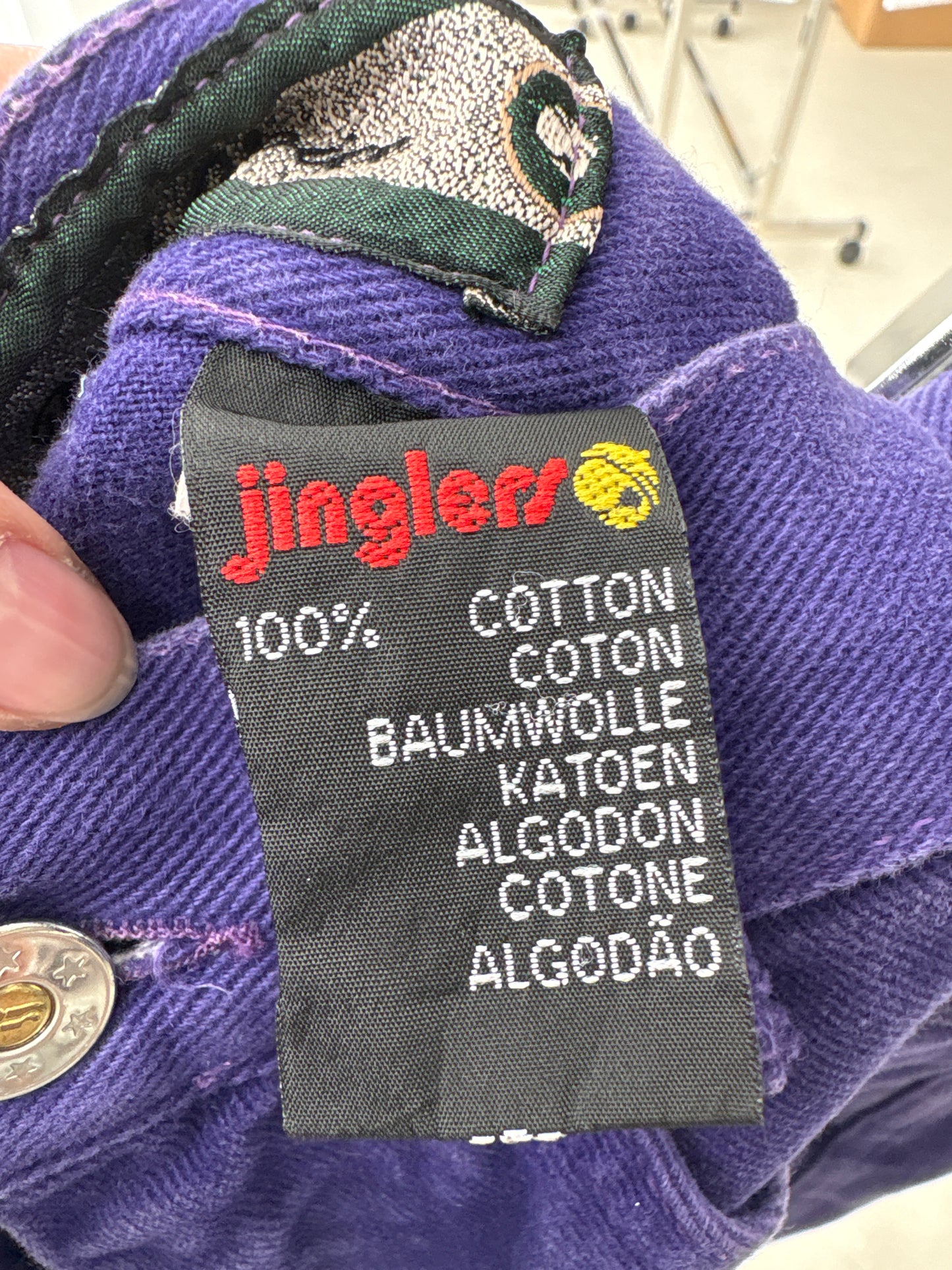 Jeans vintage premium tall mom fit purple cu talie ultra înaltă