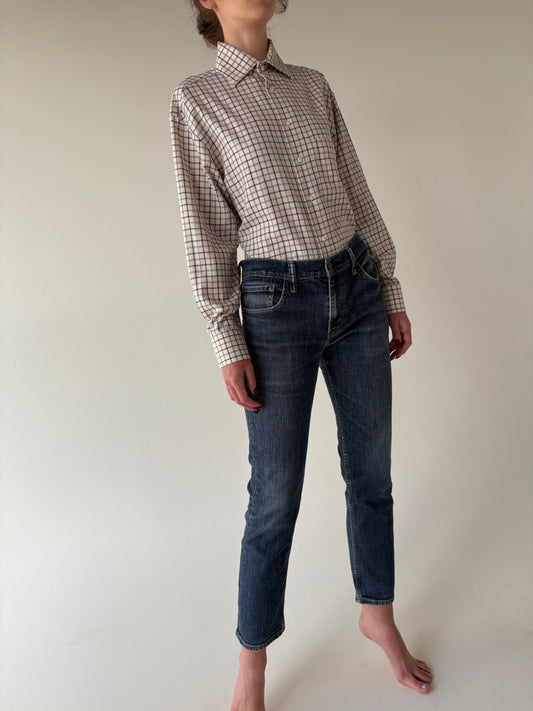 Jeans vintage Levi’s anii 2000 model 511 ușor modelatori