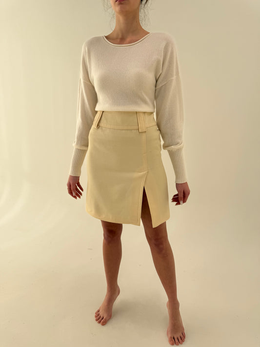 Fustă Dolce&Gabbana în croi structurat cu căptușeală leopard