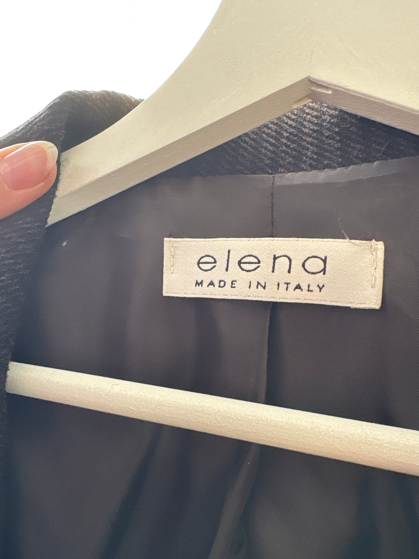 Sacou dark violet de brand luxury plus size Elena Miro din lana extrafina