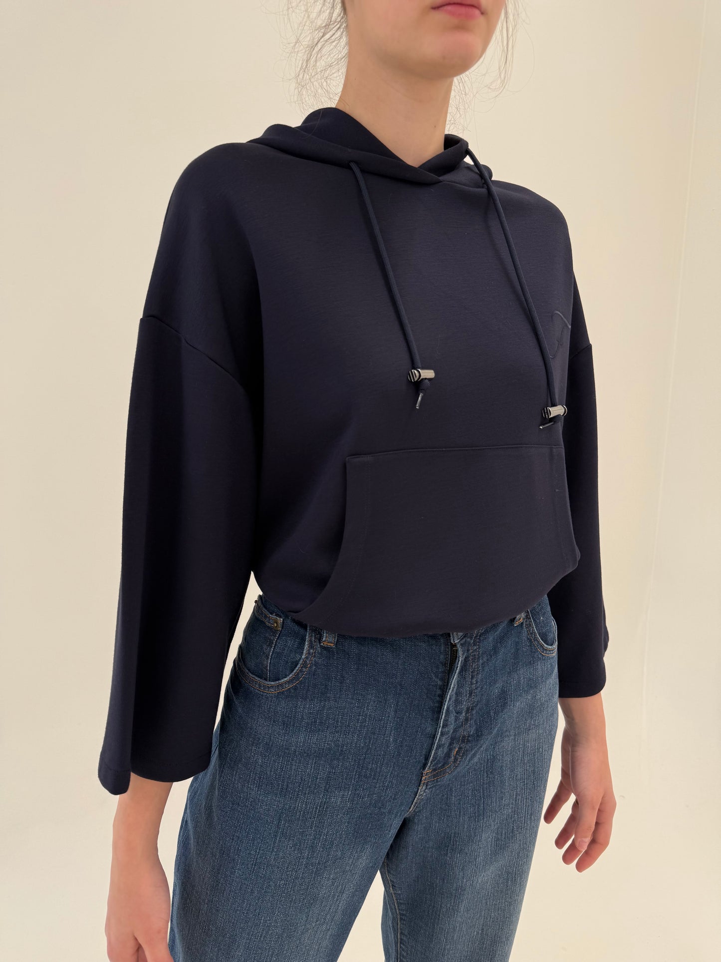 Hoodie de brand luxury italian Fay din bumbac în croi oversized