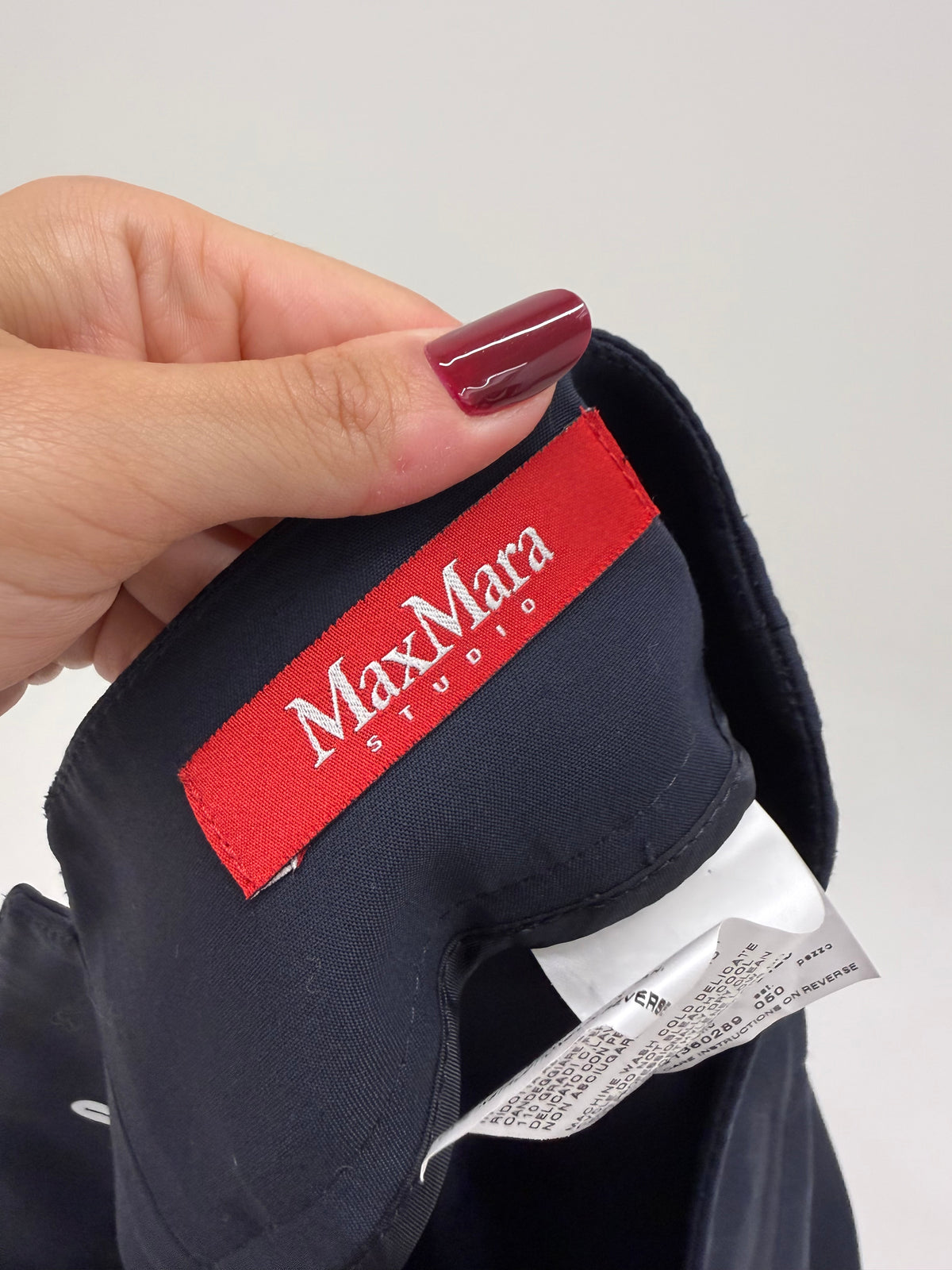 Pantaloni Max Mara Navy blue business to leisure ultra confort modelatori