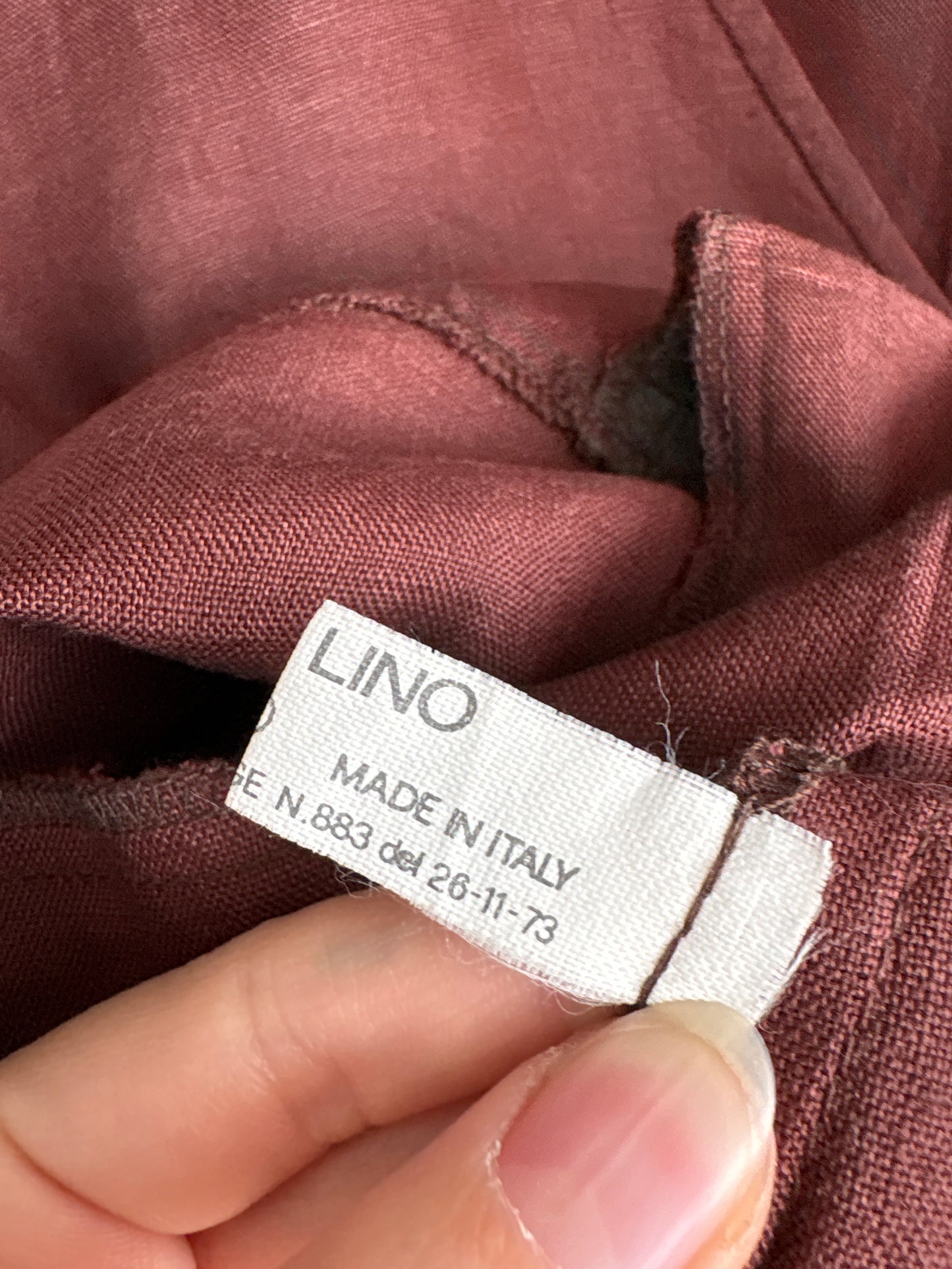 Sacou italian din in excepțional chestnut brown cu nasturi aurii