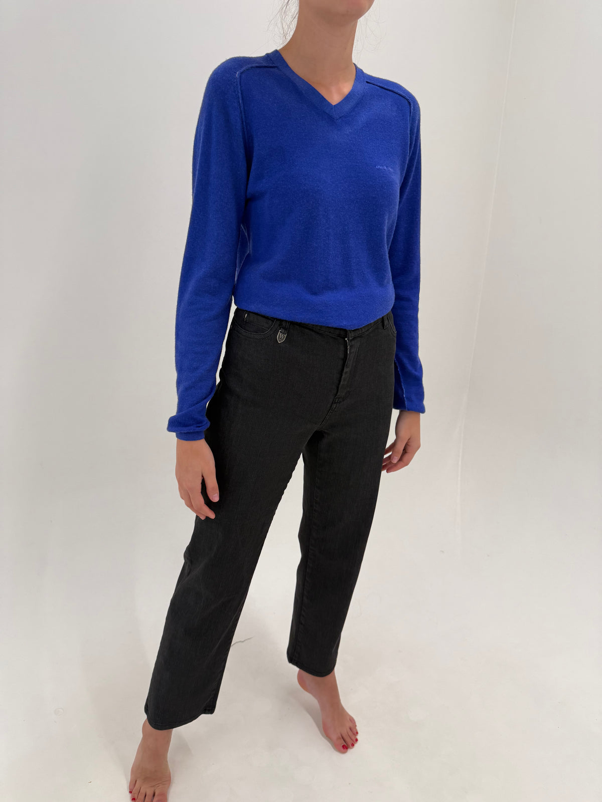 Jeans negri Max Mara ultra confort modelatori tall in croi clasic