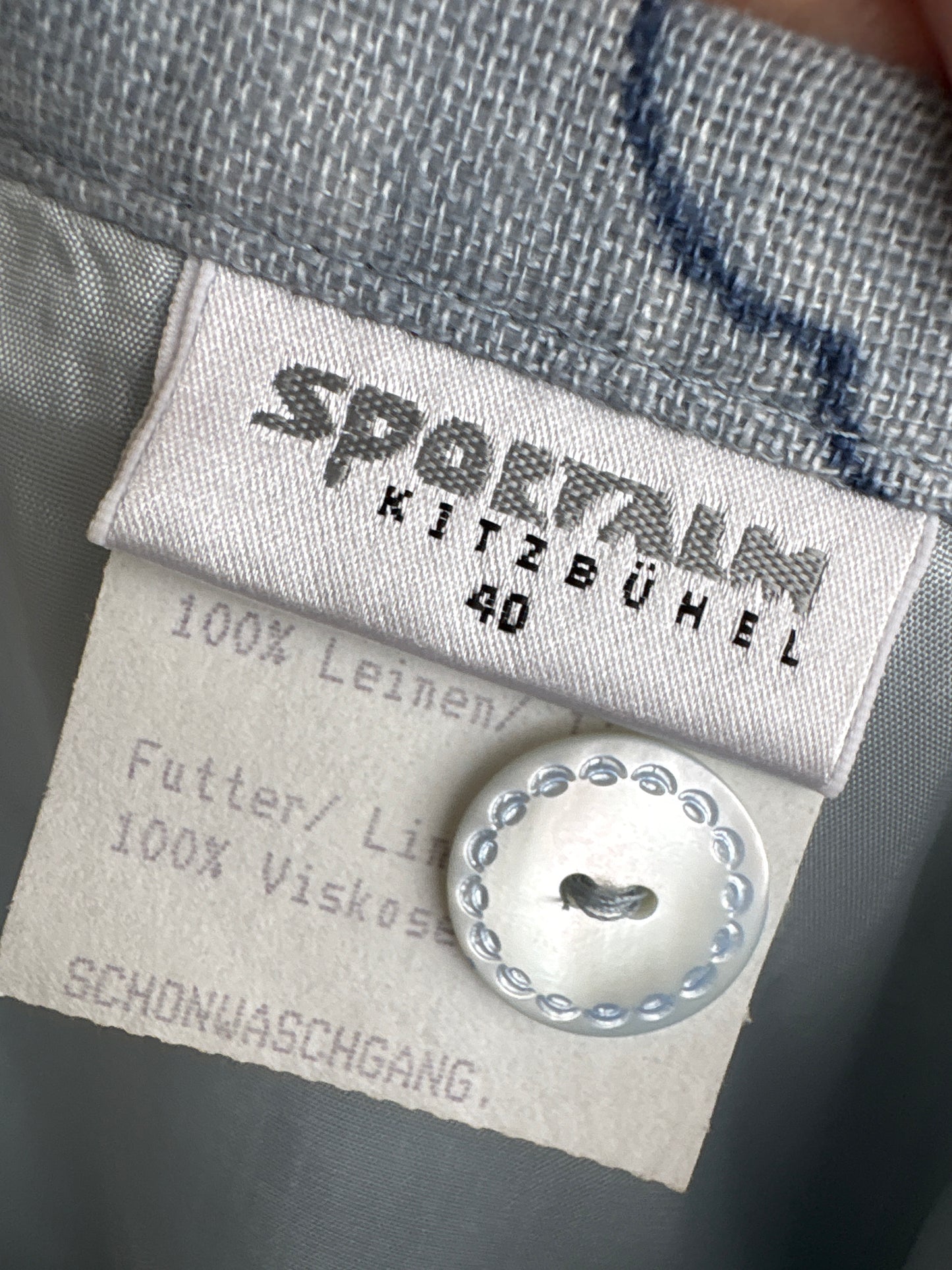 Fustă maxi de brand luxury Sportalm din pânză de in baby blue
