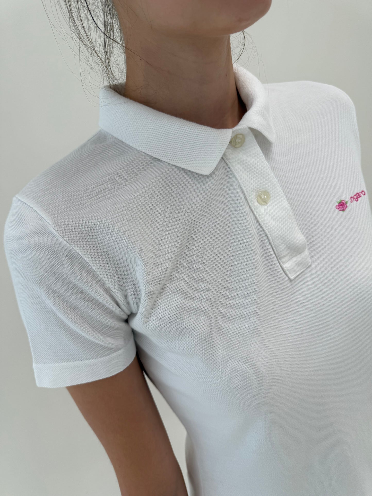 Top polo luxury Ungaro din bumbac premium texturat