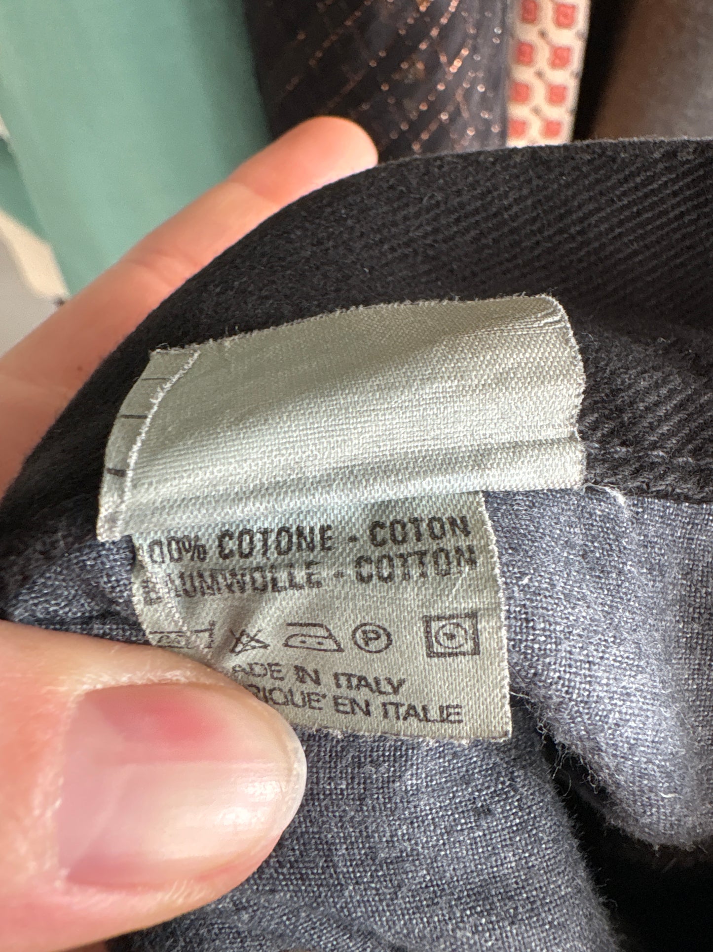 Jeans vintage Fendi negri mom fit cu talie ultra înaltă