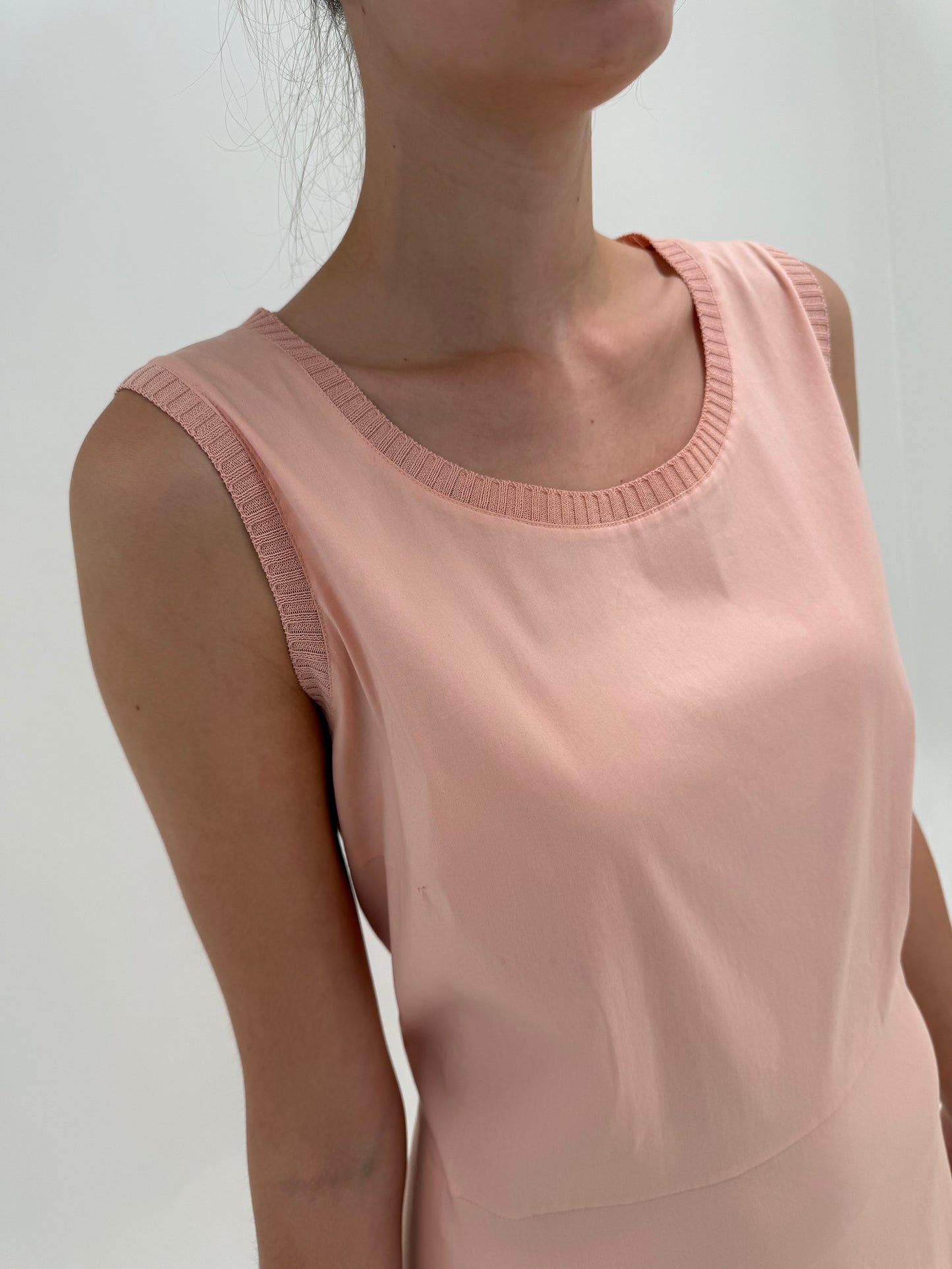 Rochie maxi powder pink de brand luxury italian D. Exterior din bumbac ultra confort